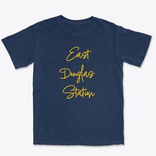 East Douglas Station Massachusetts Freestyle Premium Heavyweight T-shirt