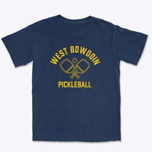 West Bowdoin Maine Pickleball Premium Heavyweight T-shirt