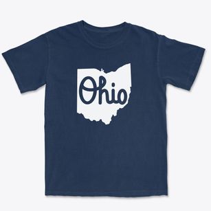  Ohio Script State Premium Heavyweight T-shirt