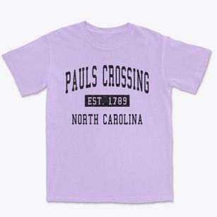 Pauls Crossing North Carolina Classic Established Premium Heavyweight T-shirt