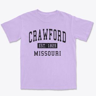 Crawford Missouri Classic Established Premium Heavyweight T-shirt