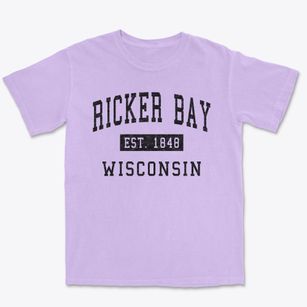 Ricker Bay Wisconsin Classic Established Premium Heavyweight T-shirt