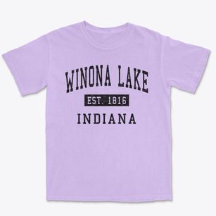 Winona Lake Indiana Classic Established Premium Heavyweight T-shirt
