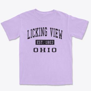 Licking View Ohio Classic Established Premium Heavyweight T-shirt