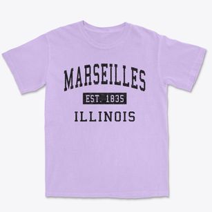 Marseilles Illinois Classic Established Premium Heavyweight T-shirt