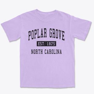 Poplar Grove North Carolina Classic Established Premium Heavyweight T-shirt