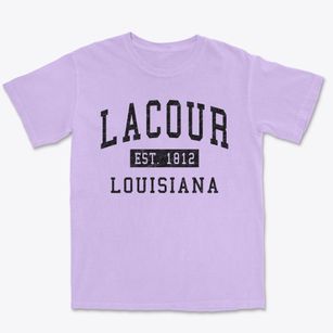 Lacour Louisiana Classic Established Premium Heavyweight T-shirt