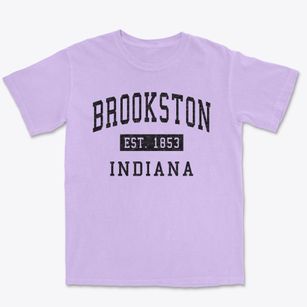 Brookston Indiana Classic Established Premium Heavyweight T-shirt