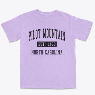 Pilot Mountain North Carolina Classic Established Premium Heavyweight T-shirt