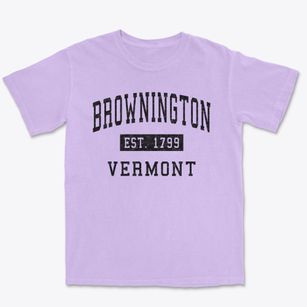 Brownington Vermont Classic Established Premium Heavyweight T-shirt