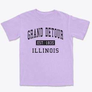 Grand Detour Illinois Classic Established Premium Heavyweight T-shirt