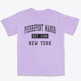Pierrepont Manor New York Classic Established Premium Heavyweight T-shirt