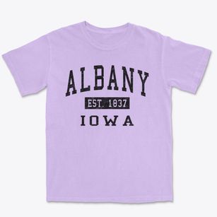 Albany Iowa Classic Established Premium Heavyweight T-shirt