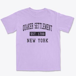 Quaker Settlement New York Classic Established Premium Heavyweight T-shirt