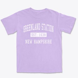 Greenland Station New Hampshire Classic Established Premium Heavyweight T-shirt