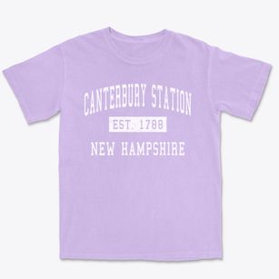 Canterbury Station New Hampshire Classic Established Premium Heavyweight T-shirt