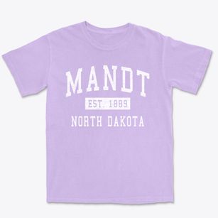 Mandt North Dakota Classic Established Premium Heavyweight T-shirt