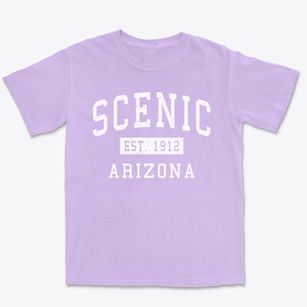 Scenic Arizona Classic Established Premium Heavyweight T-shirt