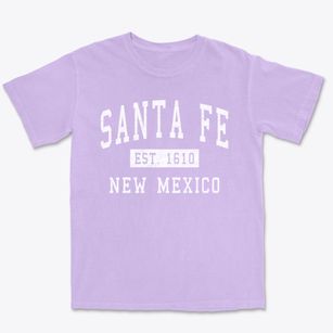Santa Fe New Mexico Classic Established Premium Heavyweight T-shirt