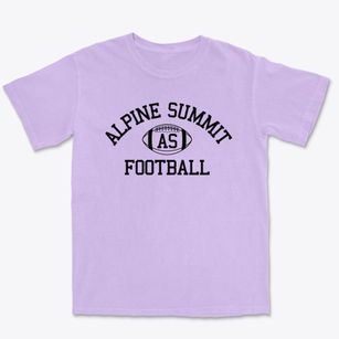 Alpine Summit School Classic Football Premium Heavyweight T-shirt