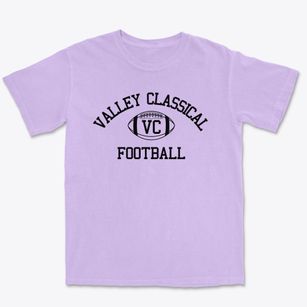 Valley Classical Christian School Classic Football Premium Heavyweight T-shirt