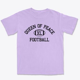 Queen Of Peace School Classic Football Premium Heavyweight T-shirt