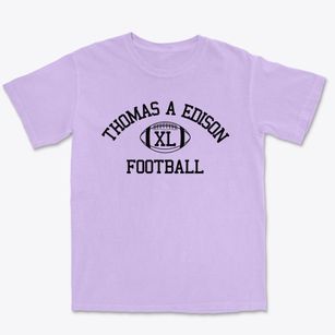 Thomas A Edison High School Classic Football Premium Heavyweight T-shirt