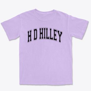 H D Hilley School Varsity Arch Premium Heavyweight T-shirt