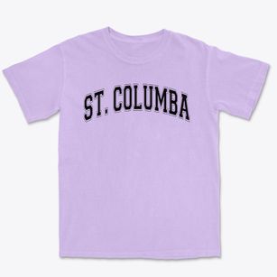 Saint Columba School Varsity Arch Premium Heavyweight T-shirt