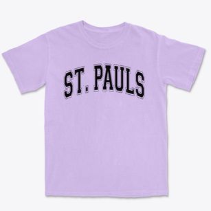 Saint Pauls High School Varsity Arch Premium Heavyweight T-shirt