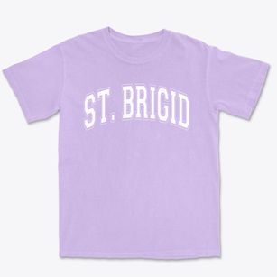 Saint Brigid School Varsity Arch Premium Heavyweight T-shirt