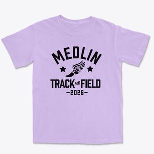 Medlin Middle School Track and Field Premium Heavyweight T-shirt