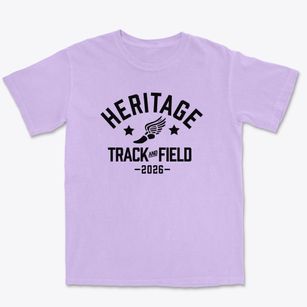 Heritage Middle School Track and Field Premium Heavyweight T-shirt