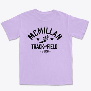 Mcmillan Elementary School Track and Field Premium Heavyweight T-shirt