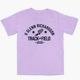 H Glenn Richardson Elementary School Track and Field Premium Heavyweight T-shirt