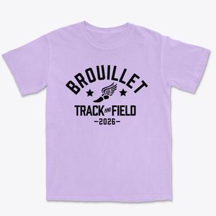 Brouillet Elementary School Track and Field Premium Heavyweight T-shirt
