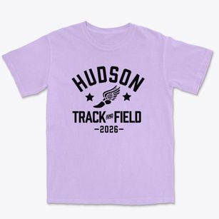 Hudson Junior High School Track and Field Premium Heavyweight T-shirt