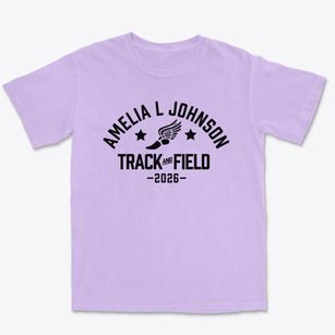 Amelia L Johnson School Track and Field Premium Heavyweight T-shirt