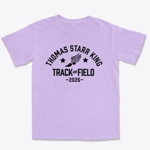 Thomas Starr King Middle School Track and Field Premium Heavyweight T-shirt
