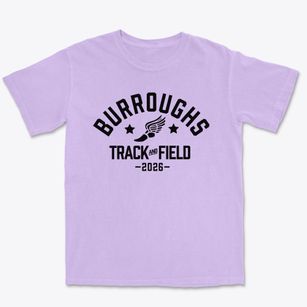 Burroughs Junior High School Track and Field Premium Heavyweight T-shirt