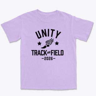 Oakland Unity High School Track and Field Premium Heavyweight T-shirt