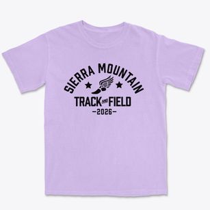 Sierra Mountain High School Track and Field Premium Heavyweight T-shirt