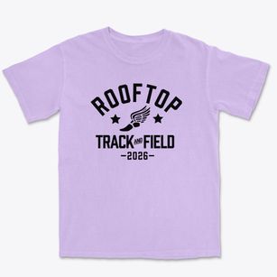 Rooftop Elementary School Track and Field Premium Heavyweight T-shirt