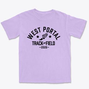West Portal Elementary School Track and Field Premium Heavyweight T-shirt