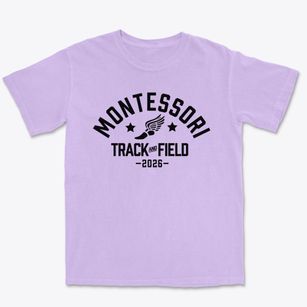 Montessori Children's School Track and Field Premium Heavyweight T-shirt