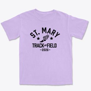Saint Mary School Track and Field Premium Heavyweight T-shirt