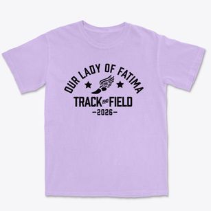 Our Lady Of Fatima School Track and Field Premium Heavyweight T-shirt