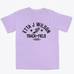 Etta J Wilson Elementary School Track and Field Premium Heavyweight T-shirt