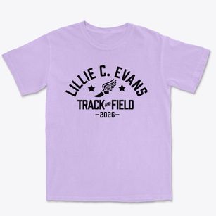 Lillie C. Evans K-8 Center Track and Field Premium Heavyweight T-shirt
