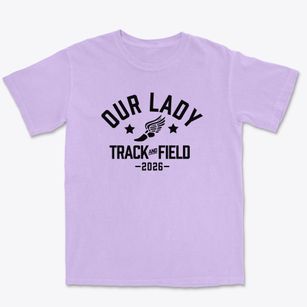 Our Lady Of The Gardens School Track and Field Premium Heavyweight T-shirt
